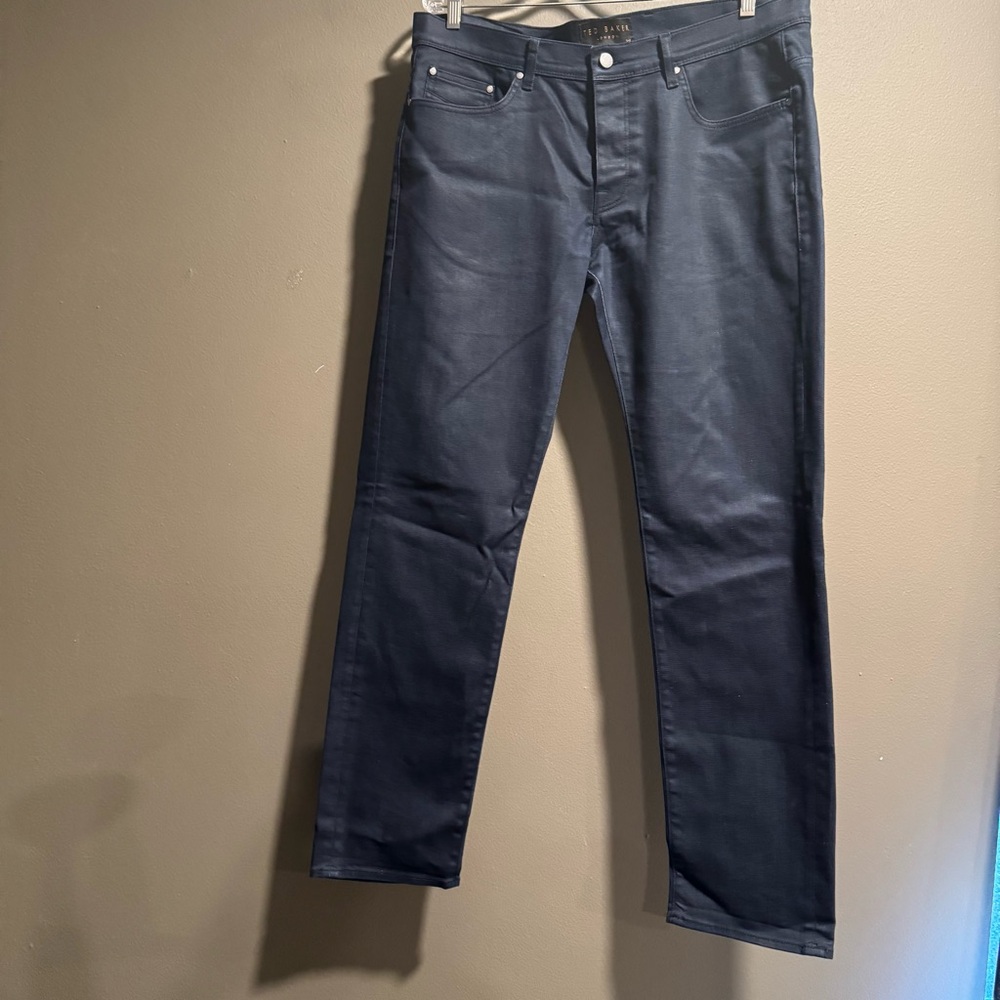 Ted Baker Dark Blue Straight Jeans Size 36R